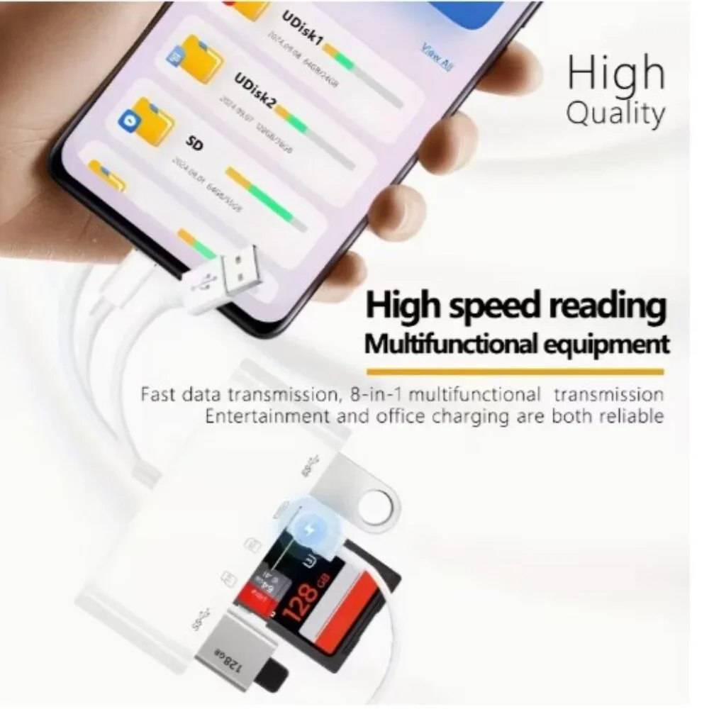 8-in-1 Multi-Device Memory Card Reader